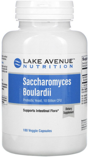 레이크 애비뉴 사카로마이세스 보울라디 100억 CFU 180 캡슐 효모 유산균, 180정, 1개