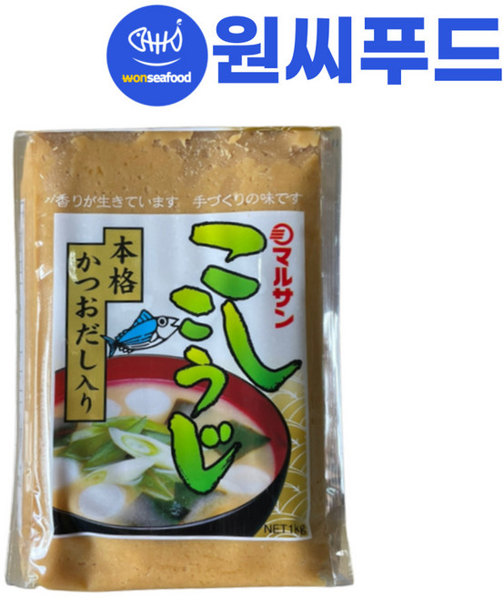 마루산 고시고우지 미소 조미된장, 1kg, 1개
