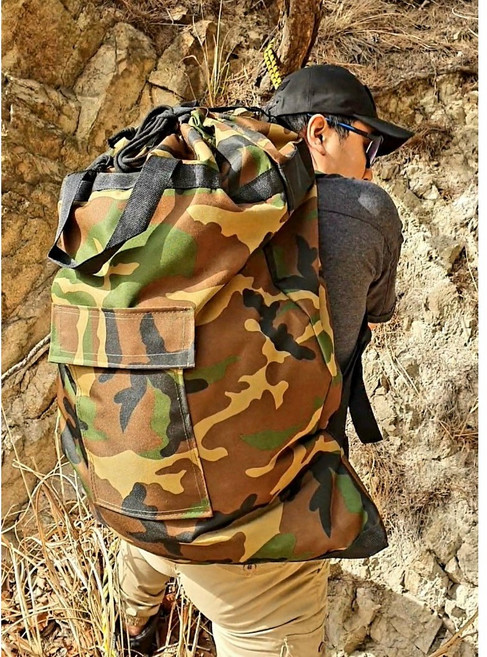 심마니 약초 배낭 대용량 산나물 벌통 가방 100L, 밀리터리