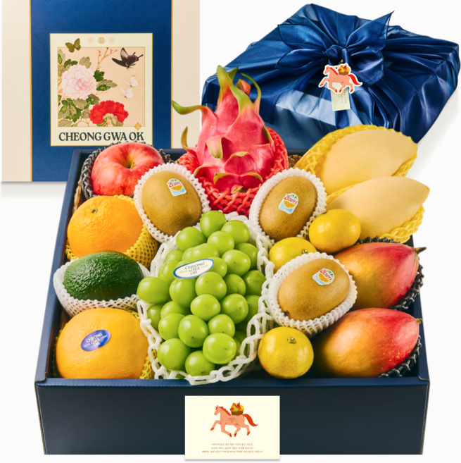청과옥 실패없는 프리미엄 고당도 혼합 과일선물세트, 고급세트, 1세트