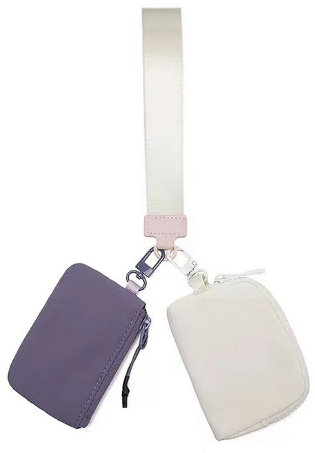 YUYIMI 휴대용 나일론 손목백 카드 동전지갑