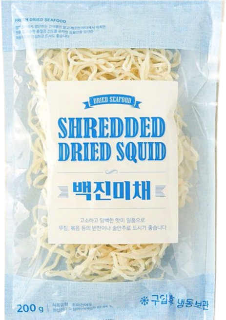 청해명가 백진미 오징어채, 1개, 200g