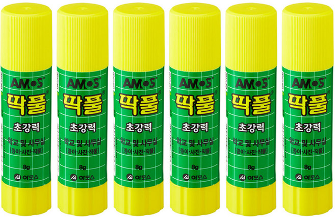 아모스 딱풀, 8g, 6개