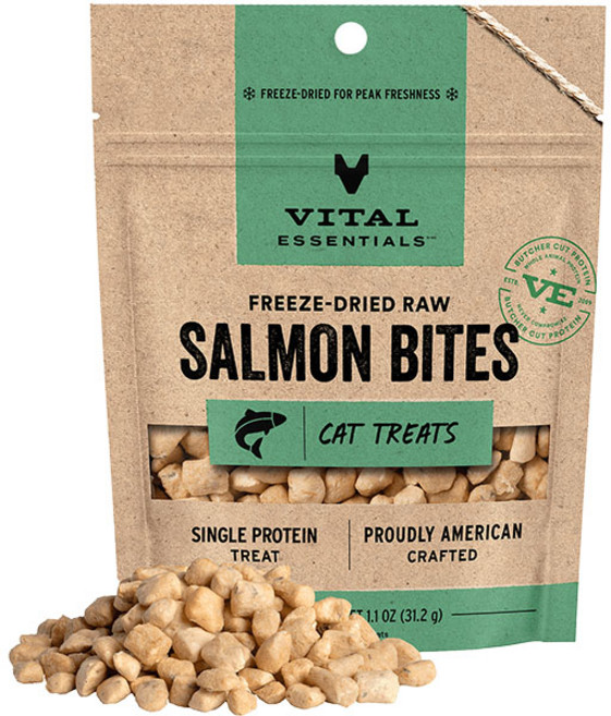 Vital Essentials VE凍乾 貓零食, 31g, 1個, 鮭魚