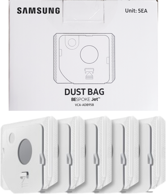 삼성 220W 비스포크 제트 정품 먼지봉투 VCA-SAEB95E VCA-SAEB95G VCA-SAEB95U VCA-SAEB95C VS20B957 VCA-ADB95B, 1개