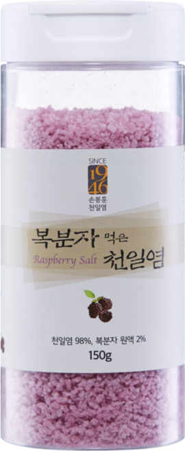 [손봉훈천일염] 솔트레인보우 복분자 천일염, 1개, 150g