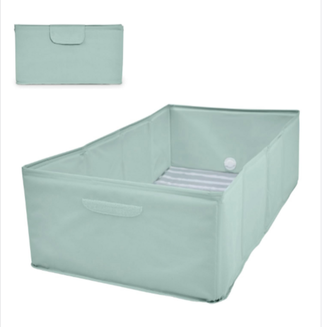 Ingenuity Tuckaway 유아용 접이식 욕조, 하늘색