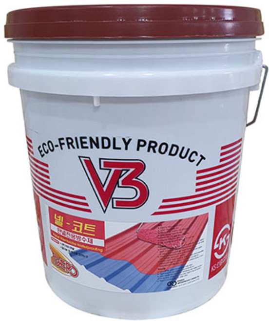 대로V3 넬코트 판넬 철판 차열 단열 부식방지 코팅방수재 18kg, 1개, 18L, 청색