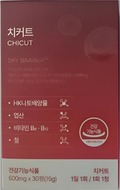데이배리어 치커트 혈행뻥, 30정, 1박스 - 쿠팡