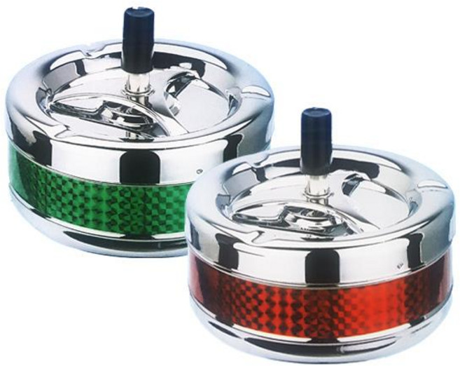 동복무역 뚜껑재떨이 매직재떨이 대 813LC 차량 원형누름 뚜껑회전 담배 덮개 업소용, 1개