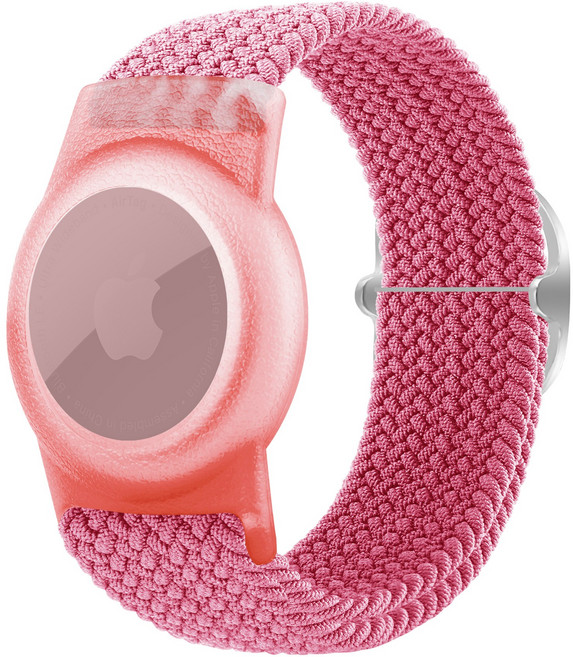 SujuNex 에어태그 스트랩 나일론 루프 15-18cm, 1개, 6# 핑크색