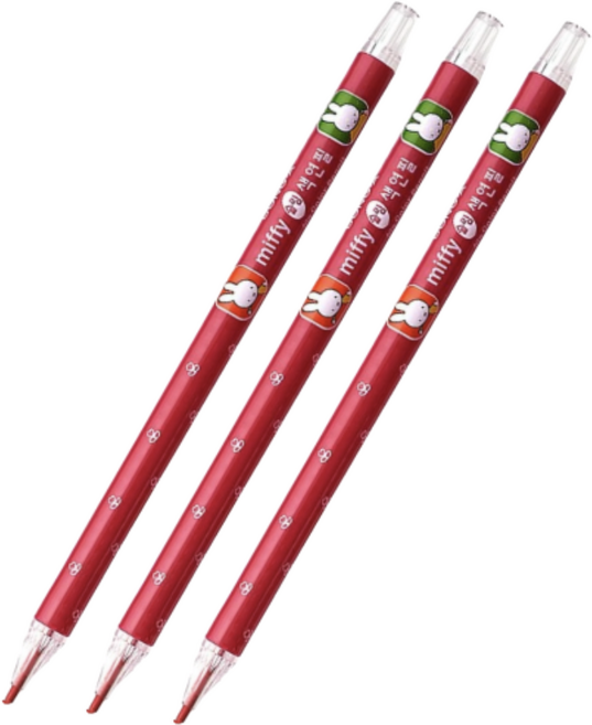미피 슬림 색연필 채점펜 3psc, 1세트, 3개