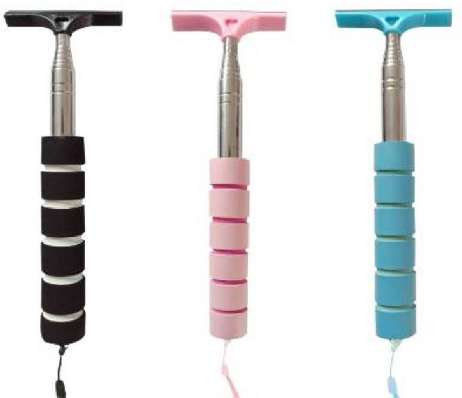 차차미 자동차 사이드미러 미니 스크래퍼 물기제거기 길이조절 휴대용 빗물청소, 1개, 블랙