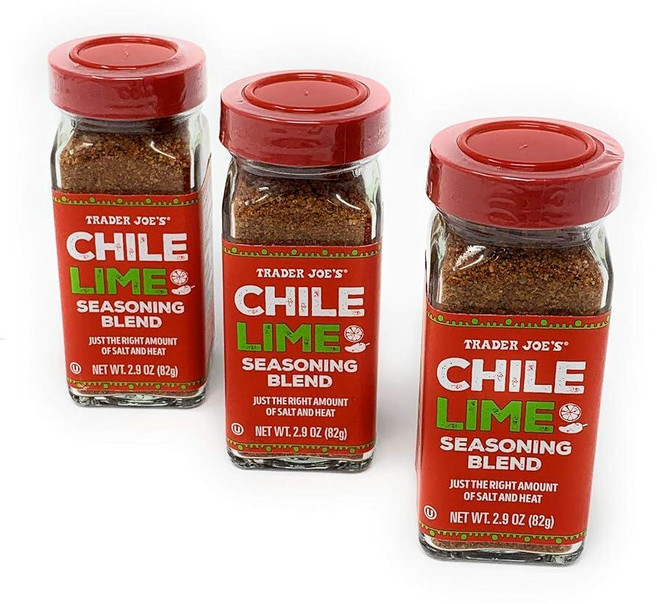 Trader Joe's 칠레 라임 시즈닝 블렌드 82.2g(2.9온스) 3개 팩, 82g