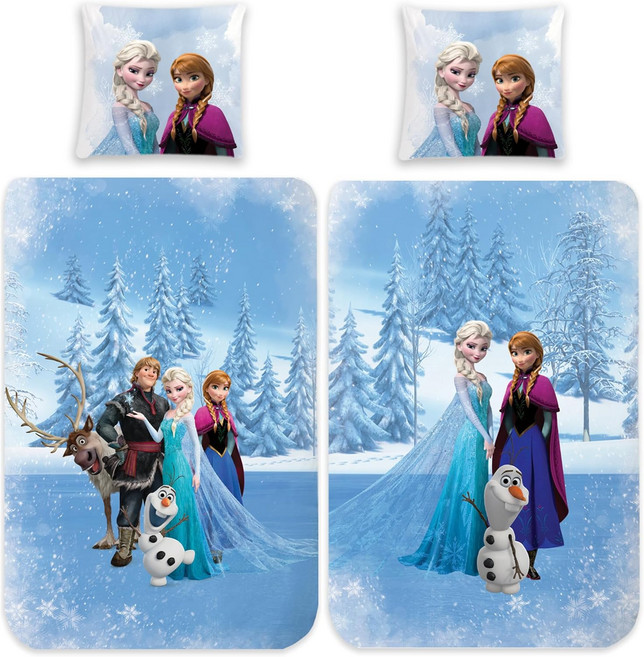 디즈니 겨울왕국 싱글 이불커버+배게 커버 2종 세트 Disney Frozen Duvet cover set