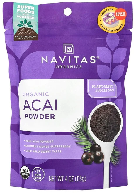 Navitas Organics Organic Acai Powder 4 oz (113 g), 1개, 113g - 쿠팡