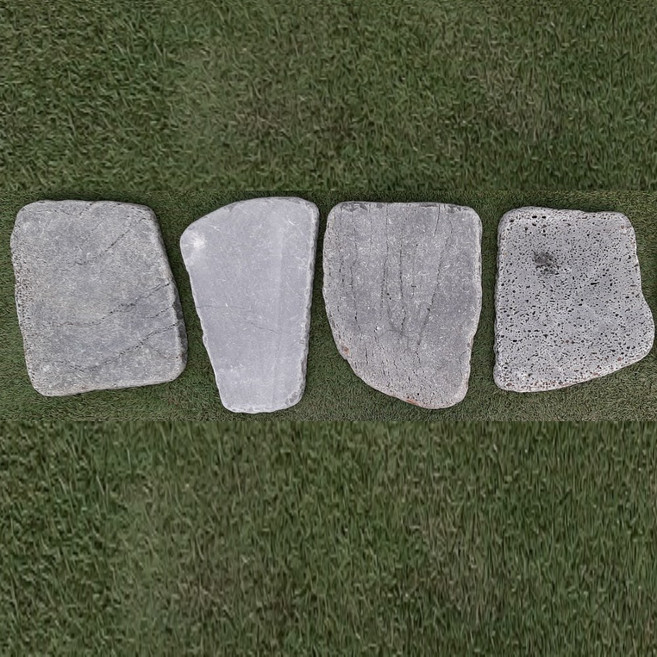 [레드조경] 현무암 부정형 디딤석 25~40cm 두께 5cm, 12kg, 1개