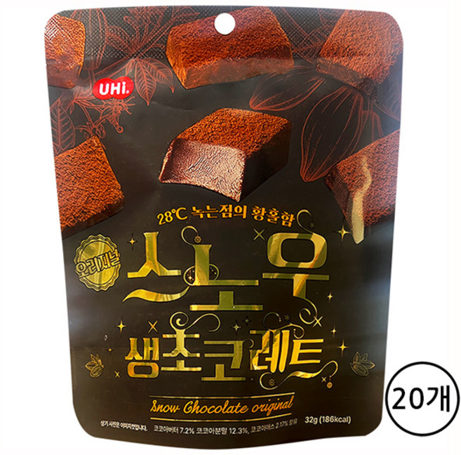 스노우 생초코레트 오리지널, 20개, 32g