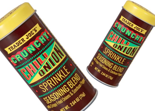 트레이더 조 크런치 칠리 어니언 스프링클, 75g, 2개