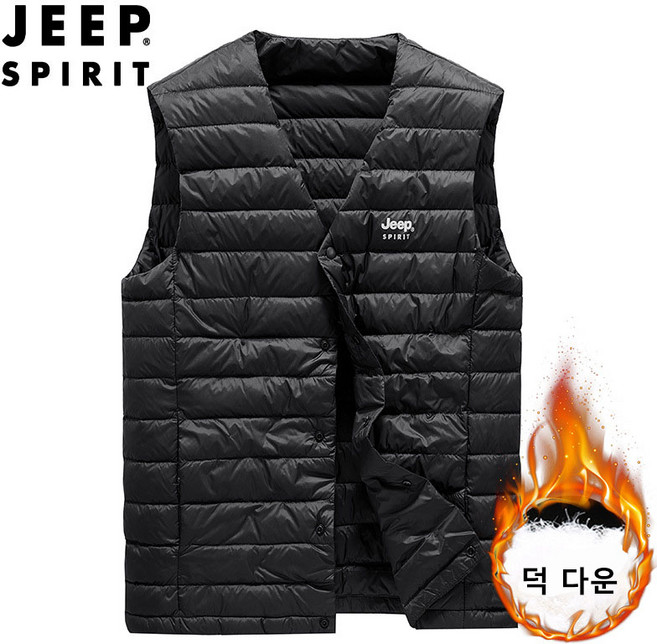 JEEP SPIRIT 지프 스피릿 남녀공용 경량 덕다운 패딩조끼 DJ8909+사은품
