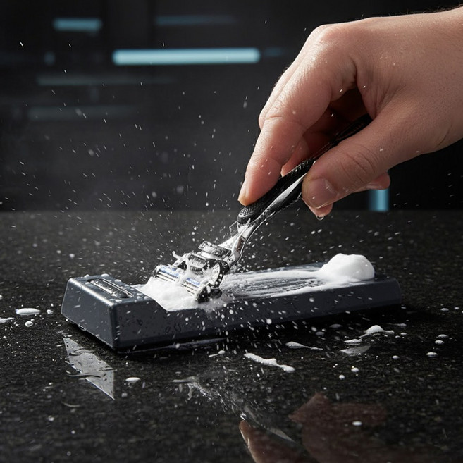 SMOOCARE 질레트 면도날 전용 면도날클리너 스무스케어 세척, 1개, 1개입