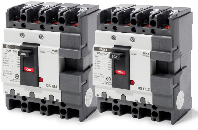 배선용차단기 DSM-54S 4P 30A 50A 산업용 배선차단기 DS이엘씨, 4P 50A, 1개