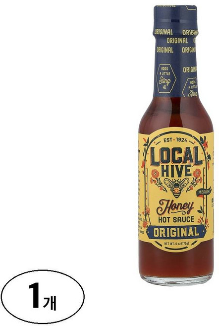 Local Hive 허니 핫소스 오리지널 미디엄, 172g, 1개