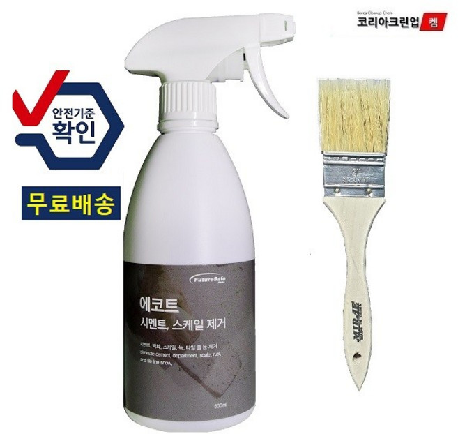 에코트 시멘트크리너 스케일제거제 500ml, 본상품선택, 1개