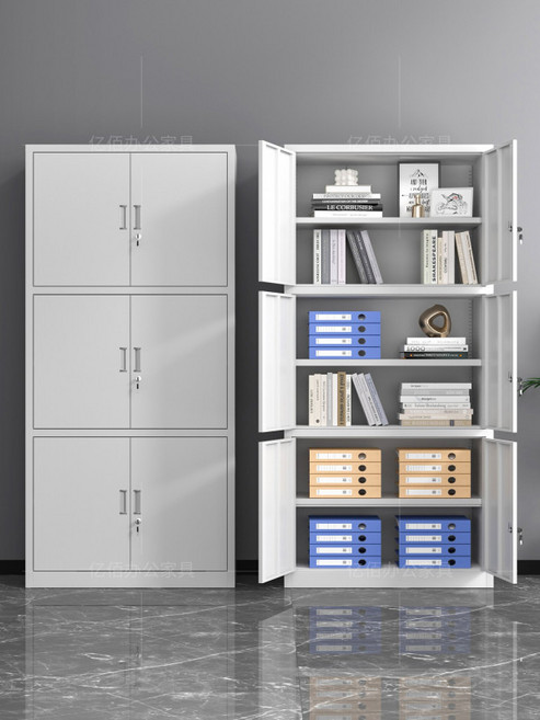 철제 3단 문서 서류 캐비닛 사무실 수납장 철제수납 문서정리 사무가구 파일보관 잠금장치, 6단 낮은 캐비닛 1.39mm