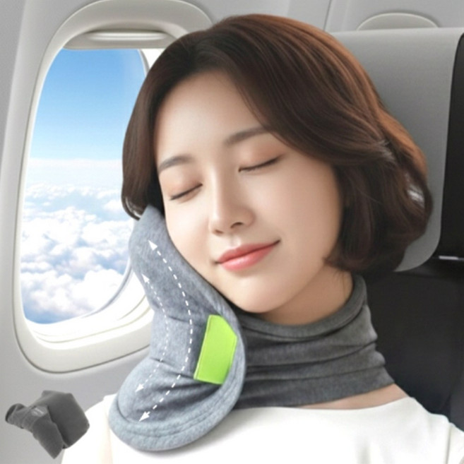 마미앤 기내용 목베개 여행용 고개떨굼방지 휴대용 목쿠션