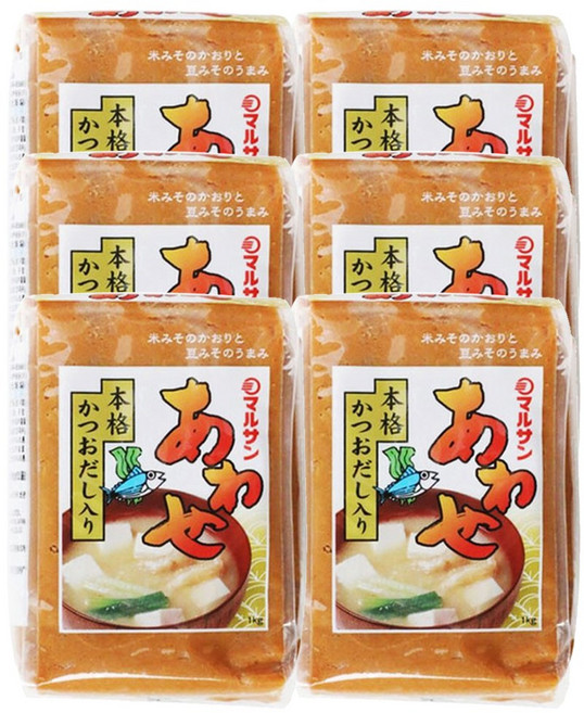마루산 미소 일본된장, 1kg, 6개
