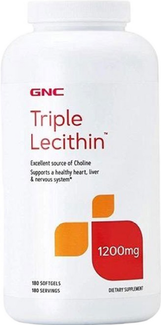 GNC 트리플 레시틴 1200mg 소프트젤, 180정, 1개