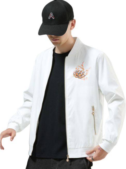 Makone 남성 봄 가을 스카잔 용 잠바 자켓