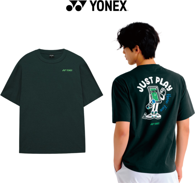 요넥스 티셔츠 25FW 253TS040U 배드민턴 데일리 반팔 상의 남여공용 스매쉬스포츠