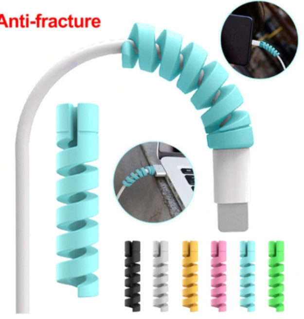 아이폰 스마트폰 케이블 보호캡 단선방지 바이트 충전기 보호캡, 옐로우, 1개
