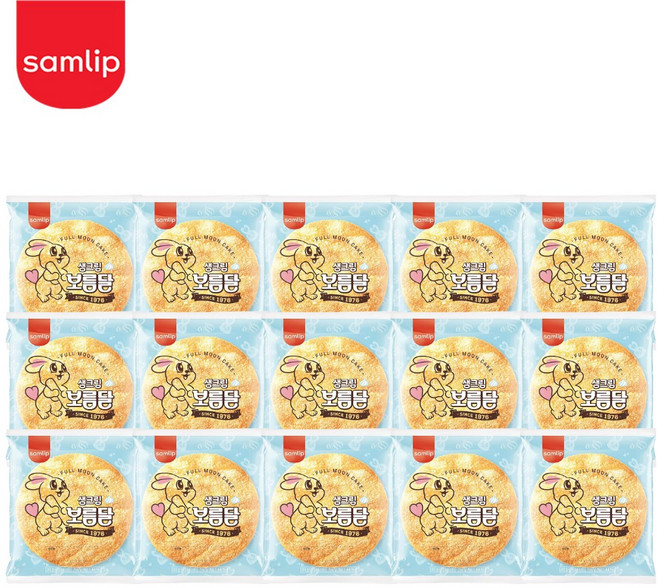 삼립 생크림보름달, 80g, 15개