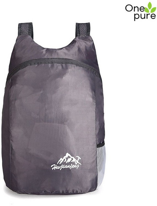 초경량백팩 접이식 남녀공용 여행 배낭하이킹 캐주얼, 그레이 폴딩 백팩 물튀김 방지, 1개