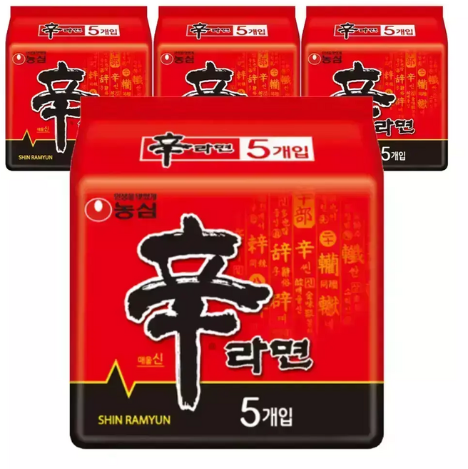 농심 신라면 120g 5입(멀티) 4개, 20개