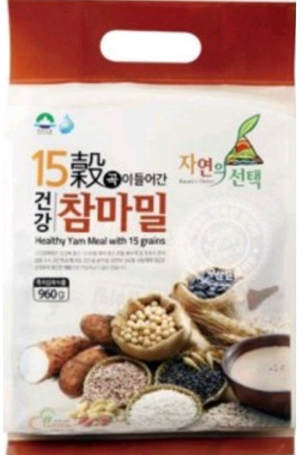 (주)엔초이스 15곡이 들어간 건강참마밀 소포장 스틱960g 30g*32개입 1개 간편식 아침식사대용