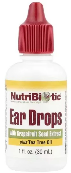 NutriBiotic 뉴트리바이오틱 이어 드롭 자몽씨 티트리 오일 함유 Ear Drops, 1개 - 쿠팡