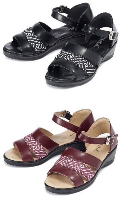 페록스 소가죽 가죽샌들