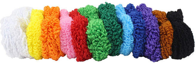 뽀글이 모루 철사 국산 머리카락 만들기 교구 재료, 1개, 빨강