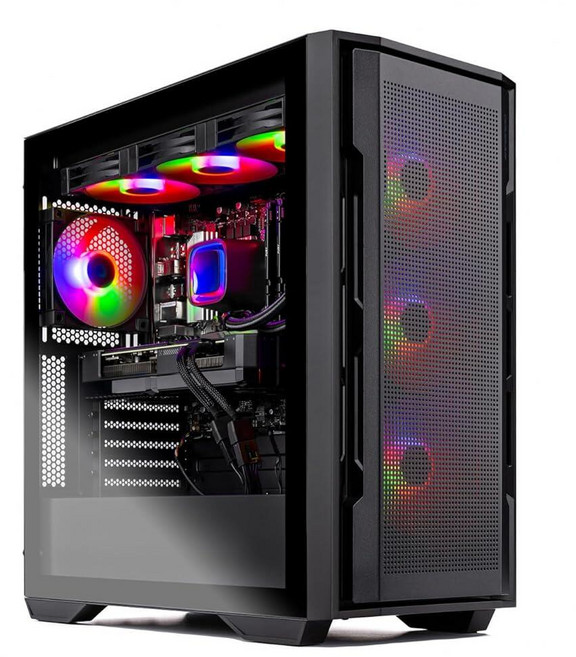 Skytech Gaming Rampage 게이밍 PC 인텔 울트라 7 270K 5.4GHz NVIDIA RTX 5070 12GB VRAM 1TB NVMe SSD 32GB, Skytech Gaming Rampage 게이밍 PC,