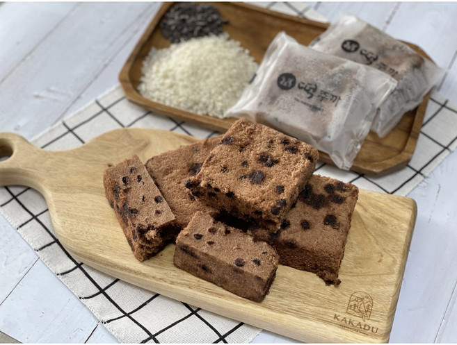 [떡주까] 달콤한 초코설기 (개별포장 식사대용 아이간식) 150g x 8개 150g x 16개