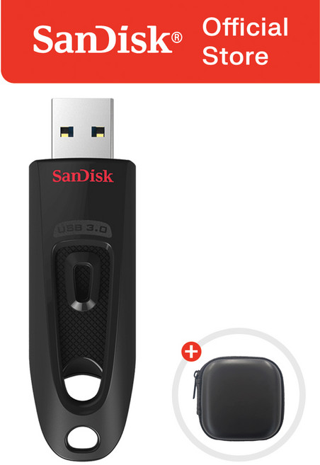 샌디스크 USB 메모리 울트라 CZ48 대용량 유에스비 + 케이스 패키지, 1개, 256GB