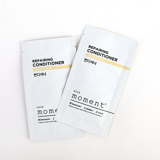 위드모먼트 일회용컨디셔너 헬스장 업소용 호텔 여행용 1회용 린스 개별포장, 30개, 8ml