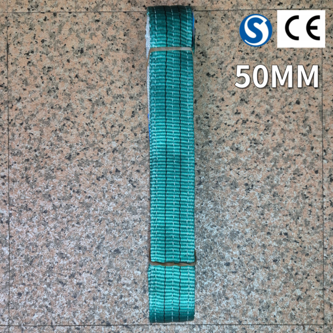 <공구파는언니> 슬링벨트 유럽CE인증 국내S인증 초록 2인치 인장강도최고 컬러슬링바, 1개, 3.5m