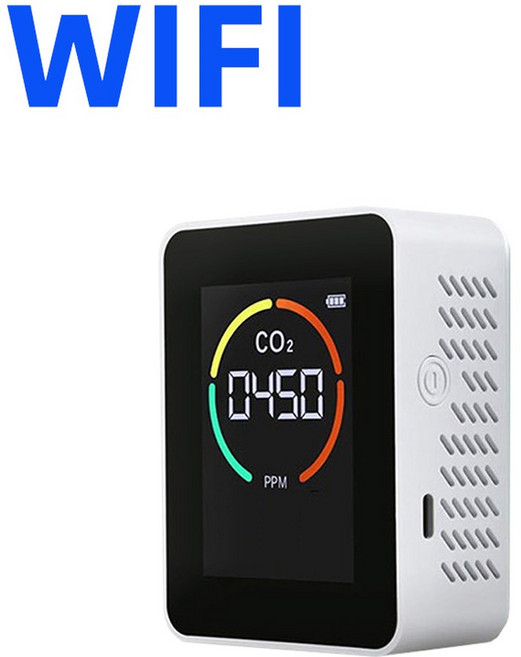 WIFI/Zigbee Tuya 스마트 CO2 센서 NDIR 이산화탄소 감지기 고정밀 LCD 디스플레이 라이프 APP, WIFI, 1개