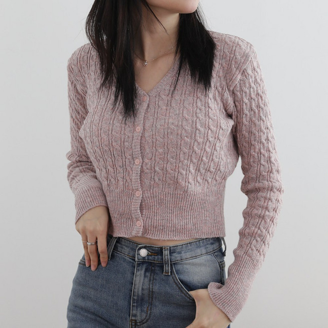 포프 오바르크 크롭가디건