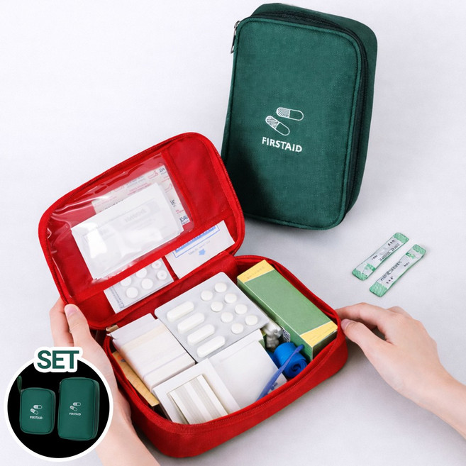 앙플러스 여행용 비상약 구급 약 파우치